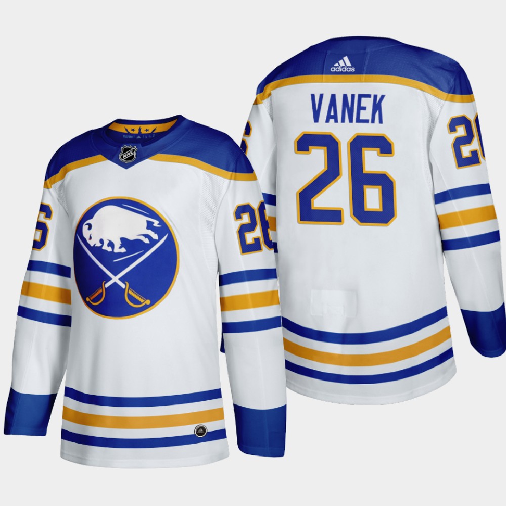 Buffalo Sabres #26 Rasmus Dahlin Men Adidas 2020 Away Authentic Player Stitched NHL Jersey White->buffalo sabres->NHL Jersey
